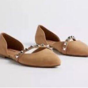 Torrid Tan Studded Flats
